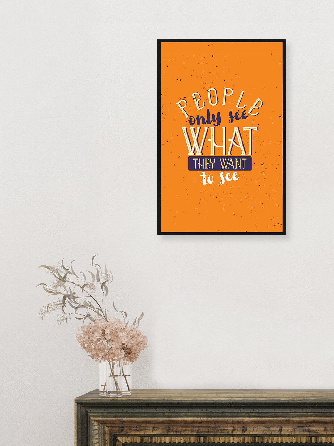 

nest ART Orange & White Paper Plane Print Quotes Framed Poster