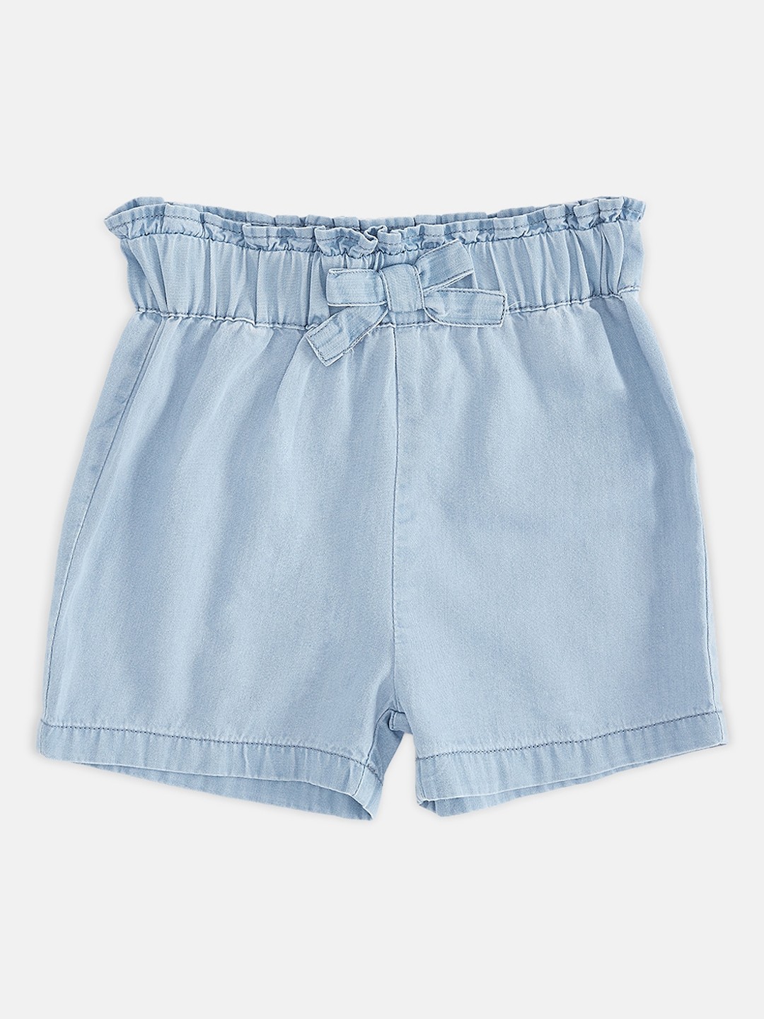 

Pantaloons Baby Girls Navy Blue Mid-Rise Regular Shorts