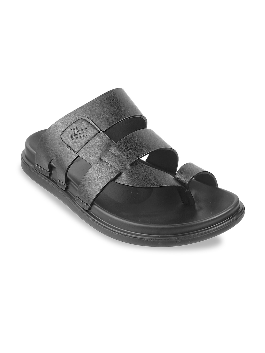 

DAVINCHI Men Black Comfort Sandals