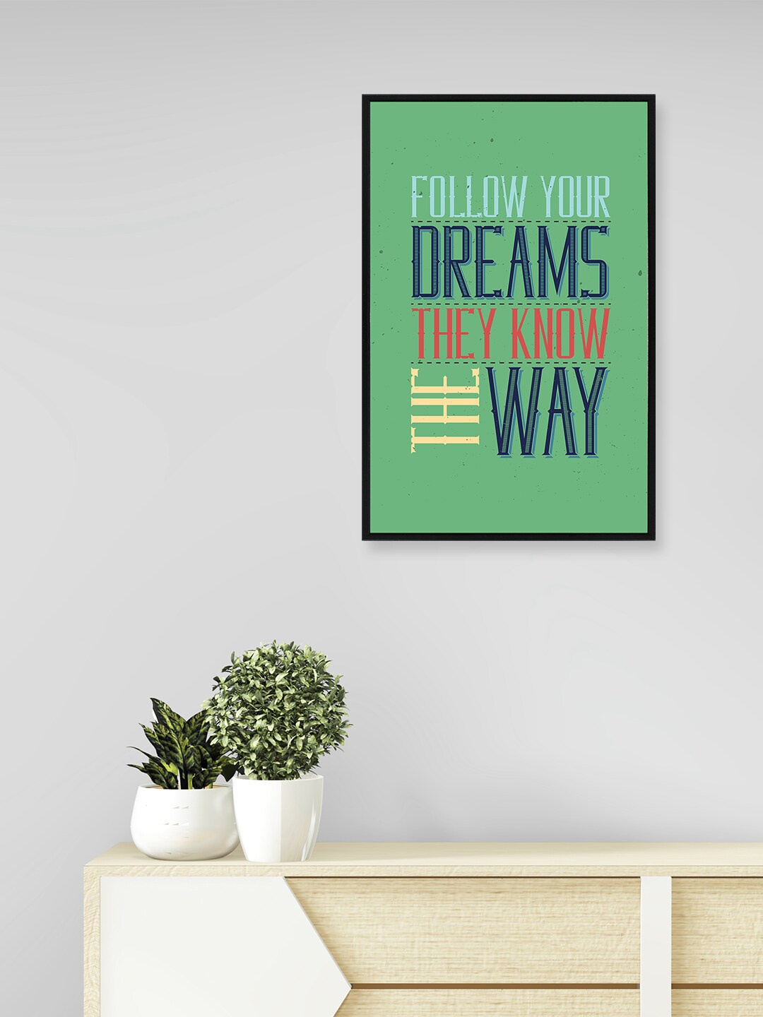 

nest ART Green & Blue Paper Plane Print Quotes Synthetic Framed Wall Art