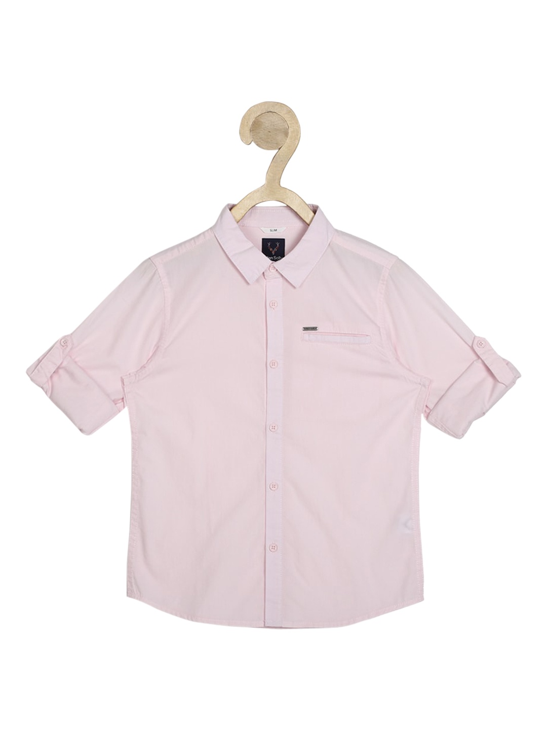 

Allen Solly Junior Boys Pink Slim Fit Cotton Casual Shirt