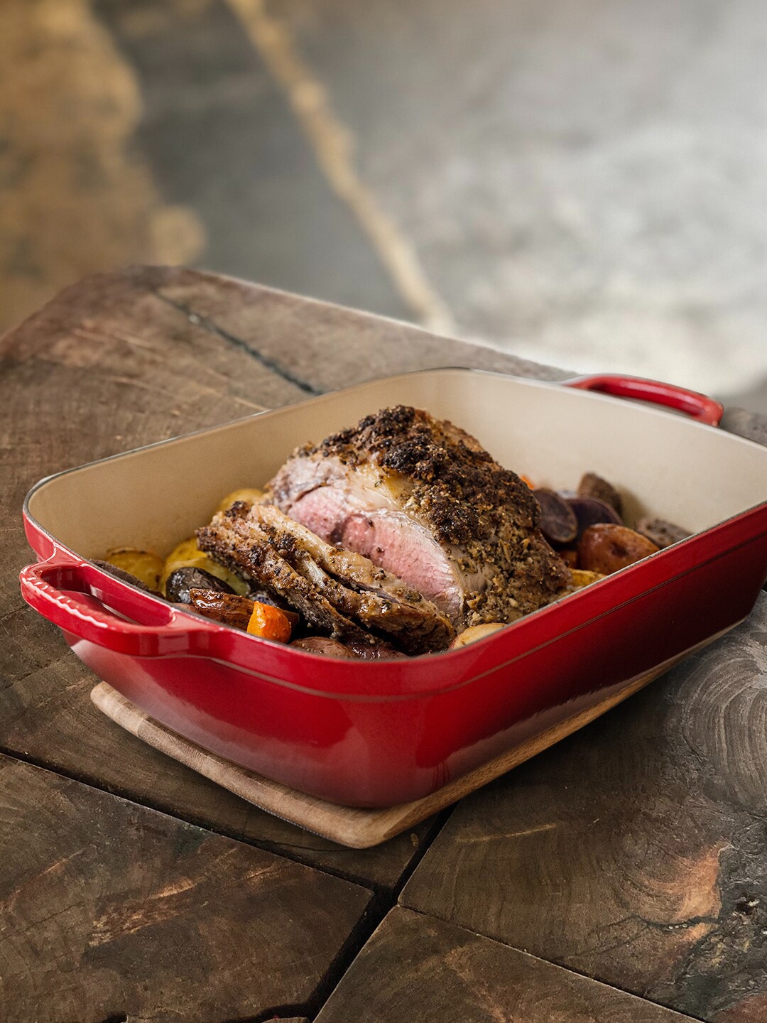 

LE CREUSET Red Solid Evo Rect Roaster