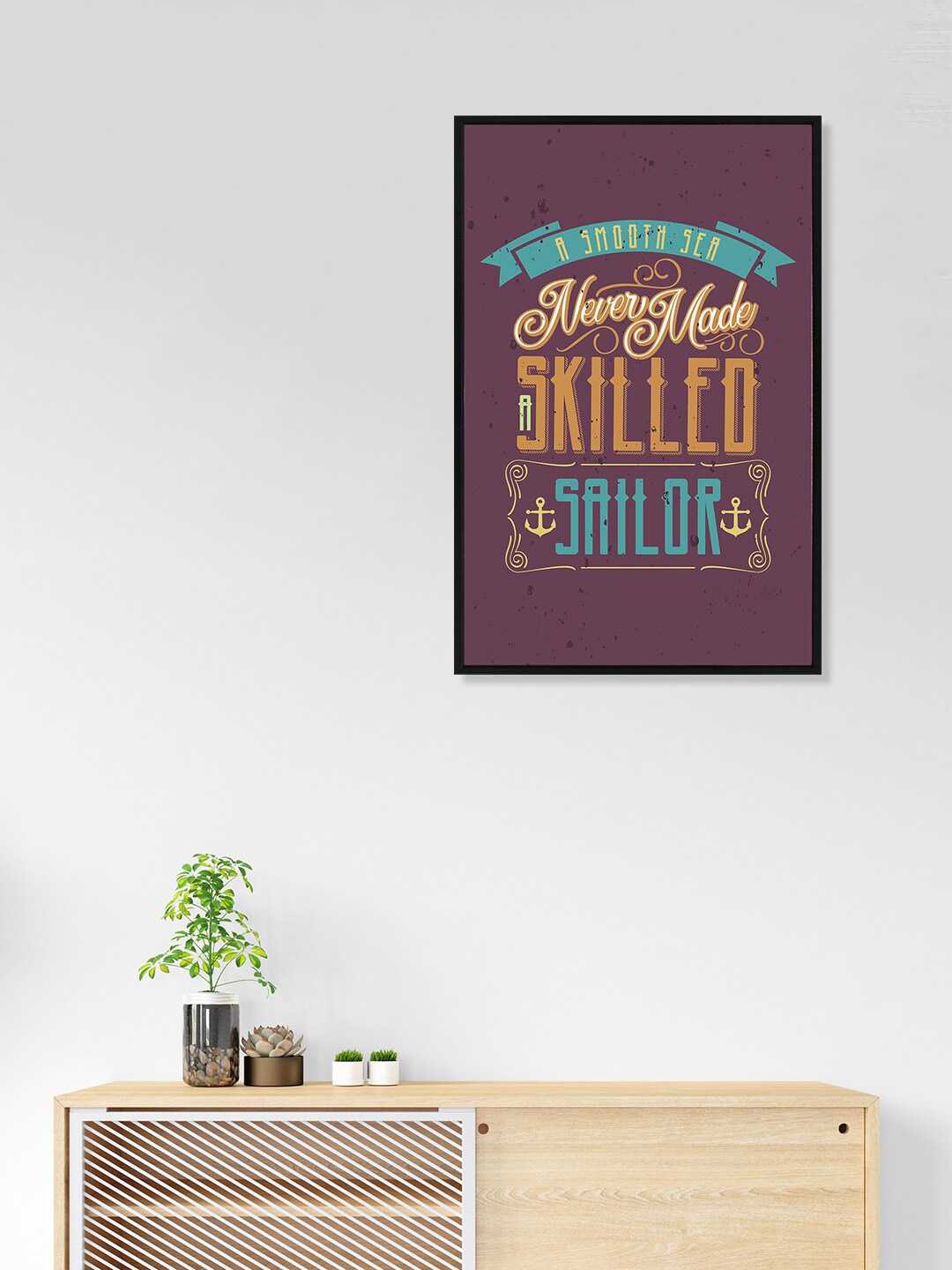 

nest ART Multicoloured Paper Plane Print Quotes Synthetic Framed Poster, Multi