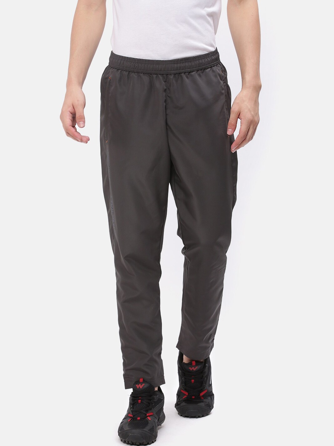 

Wildcraft Men Charcoal Grey Solid Track Pants