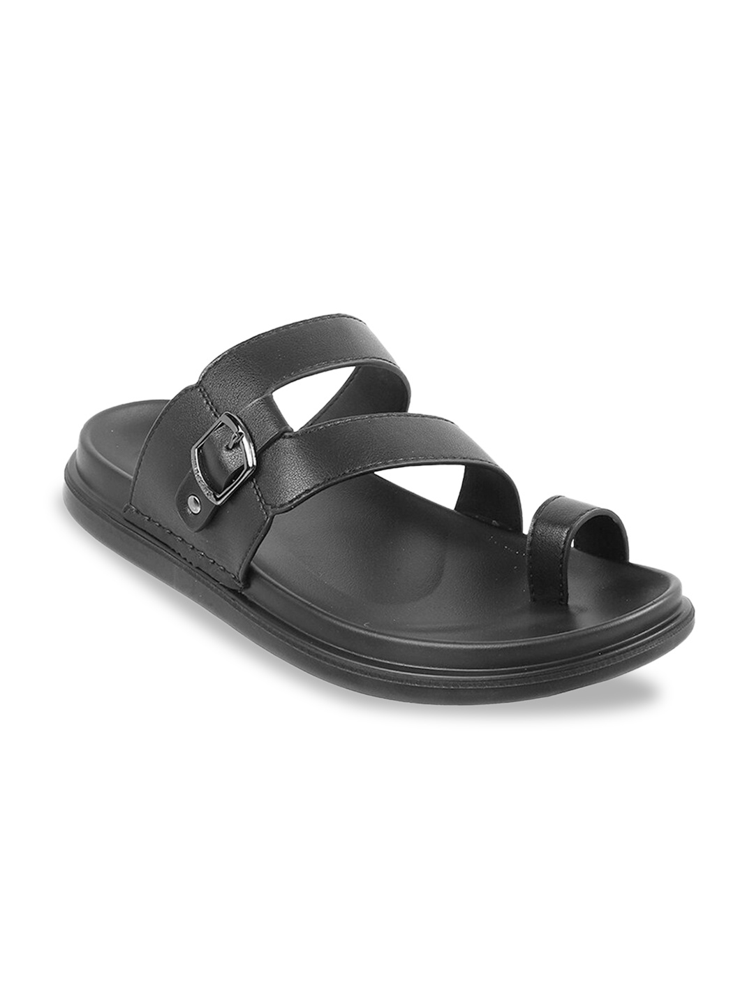 

J FONTINI Men Black Comfort Sandals