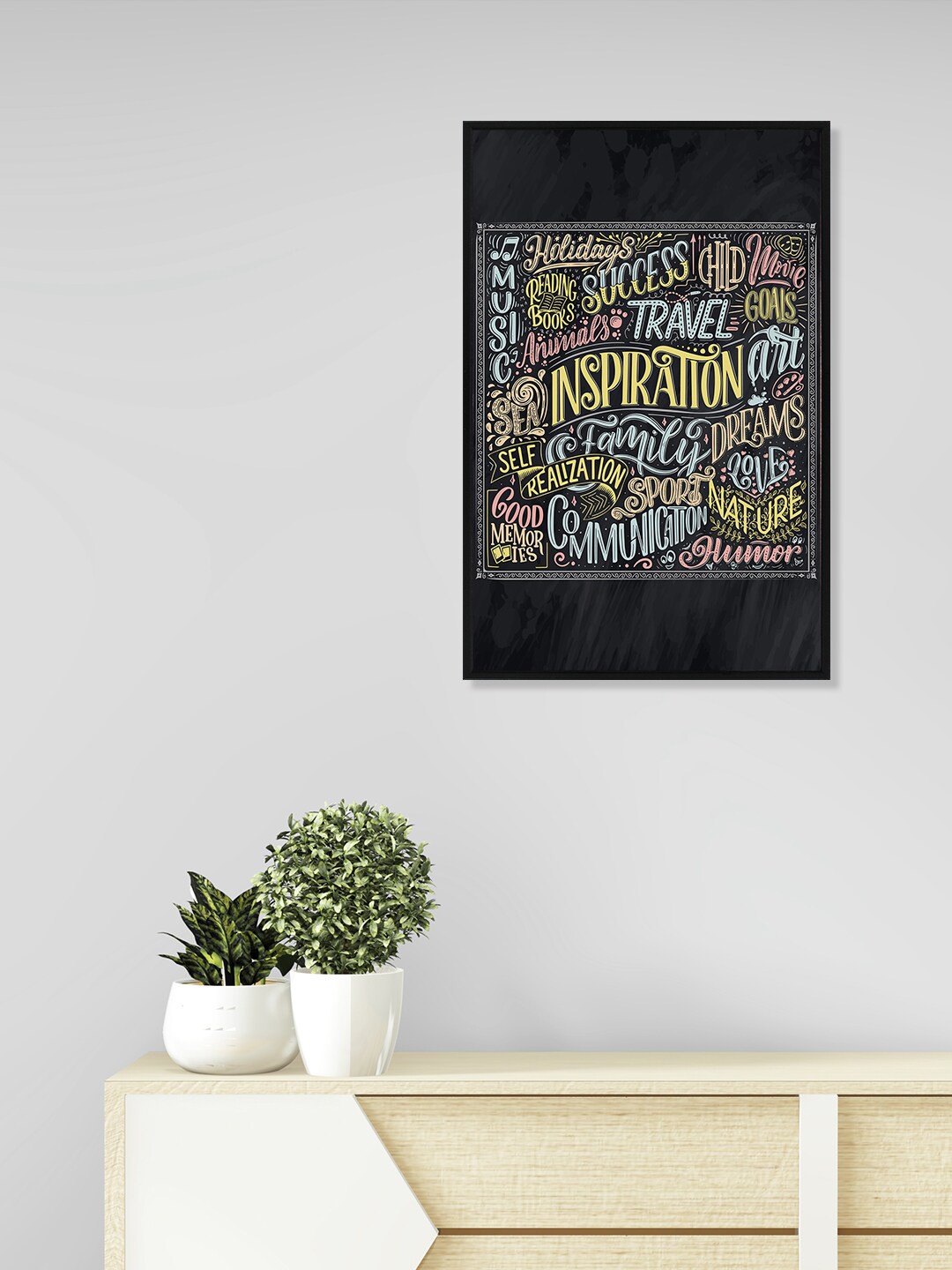 

nest ART Black & Blue Paper Plane Print Quotes Framed Poster