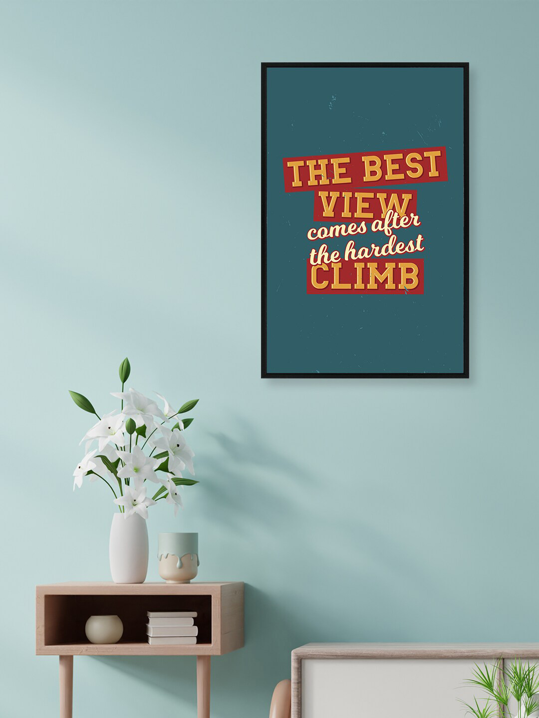 

nest ART Blue & Yellow Paper Plane Print Quotes Synthetic Framed Wall Art