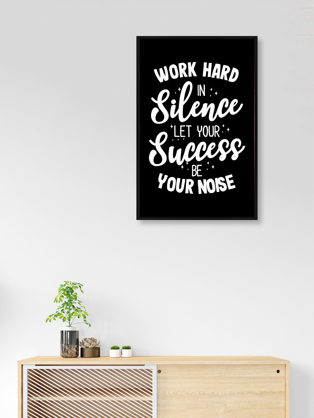 

nest ART Black & White Motivational Quotes Printed Framed Wall Art