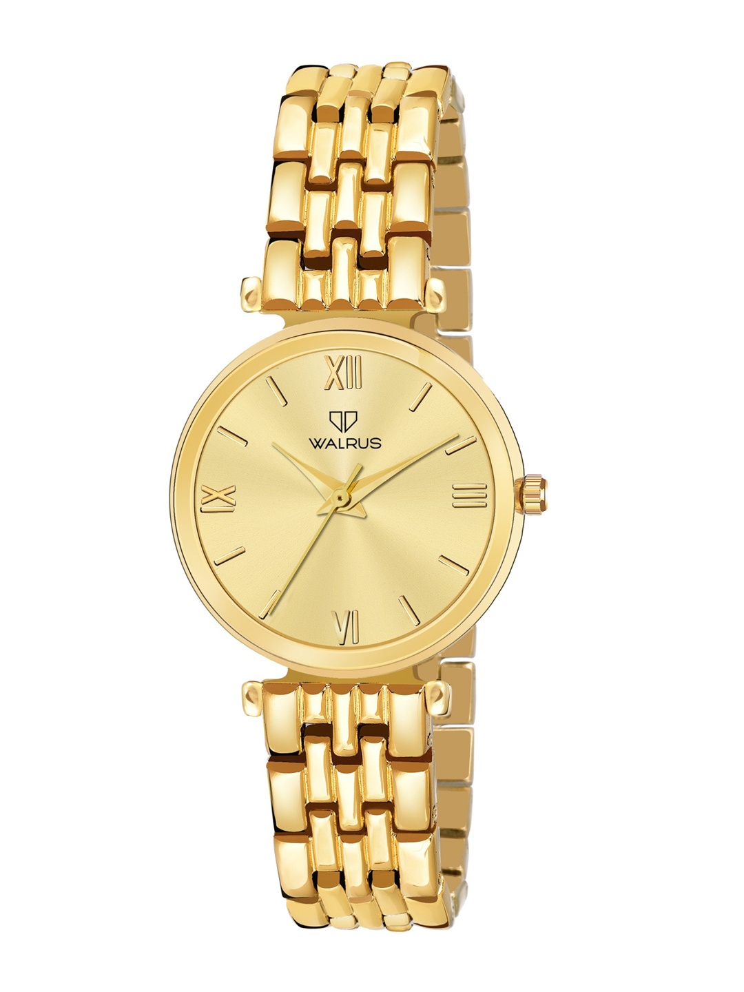 

Walrus Women Gold-Toned Brass Dial & Gold Toned Stainless Steel Analogue Watch 060606
