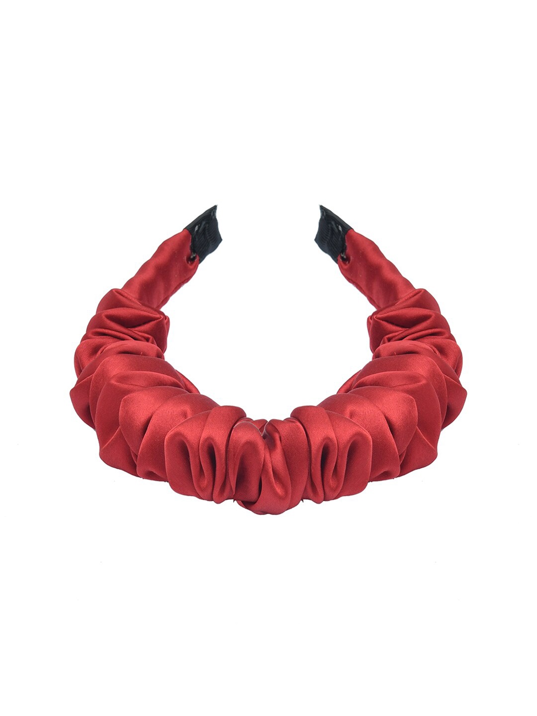 

FUNKRAFTS Girls Maroon Satin Silk Bow Hairband