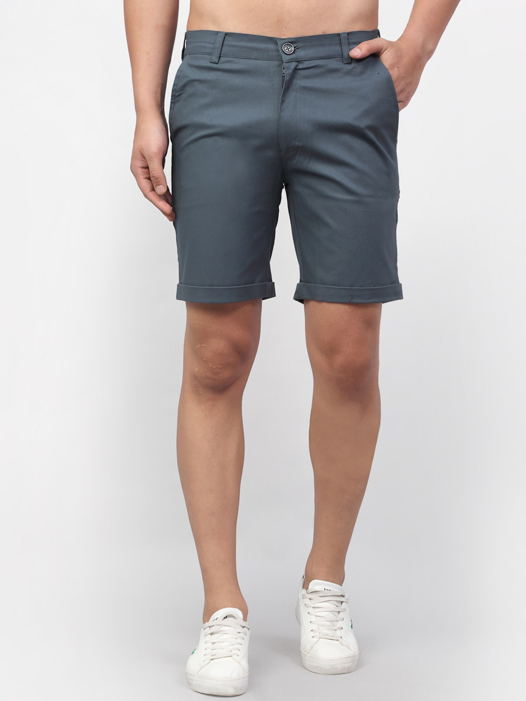 

Rigo Men Blue Mid-Rise Cotton Regular Shorts