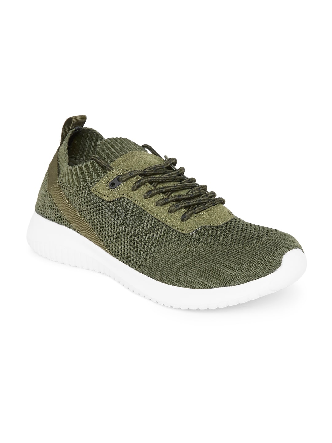 

Ajile by Pantaloons Men Olive Textile Walking Non-Marking Shoes