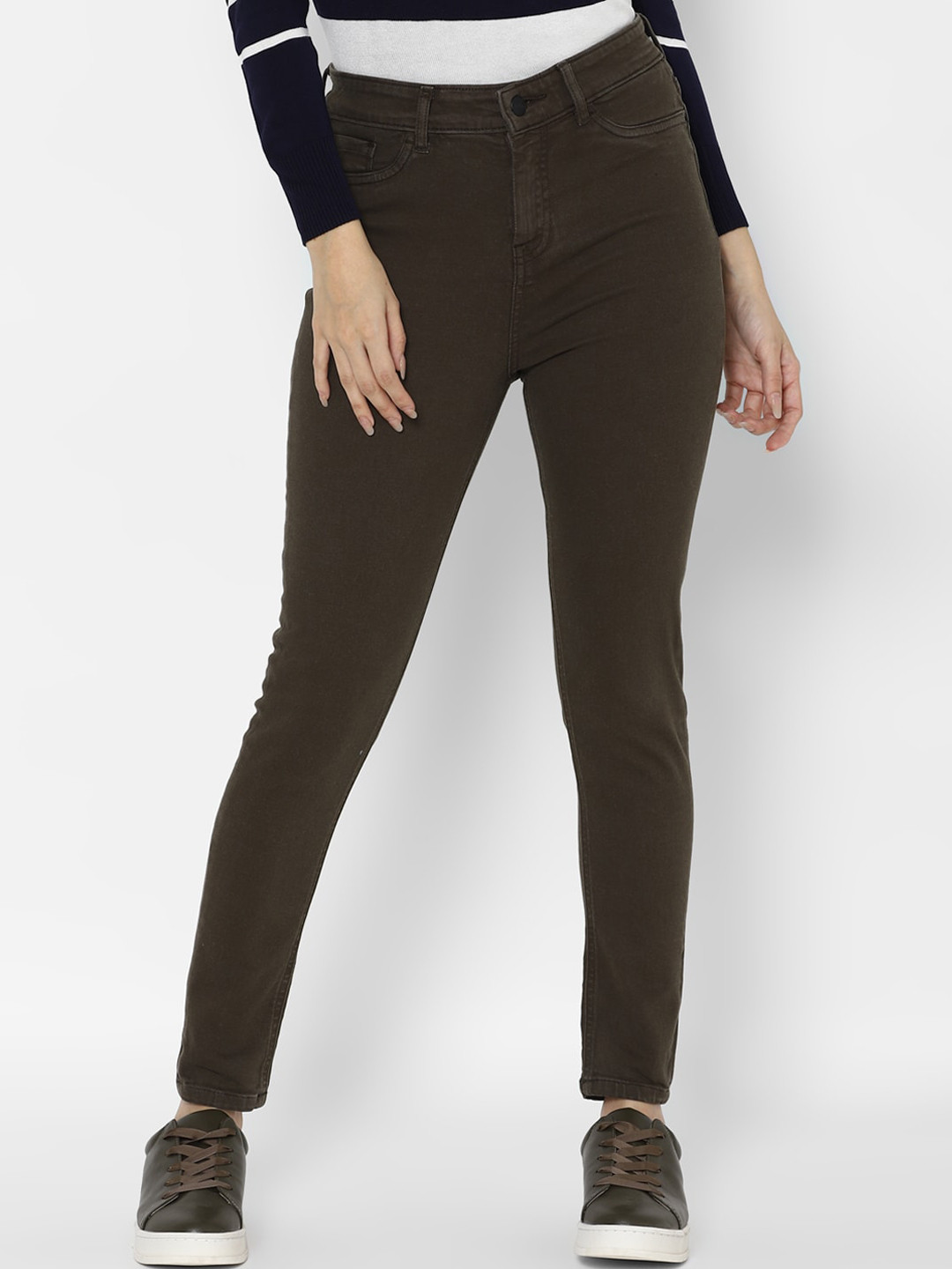 

Allen Solly Woman Women Olive Skinny Fit Jeans