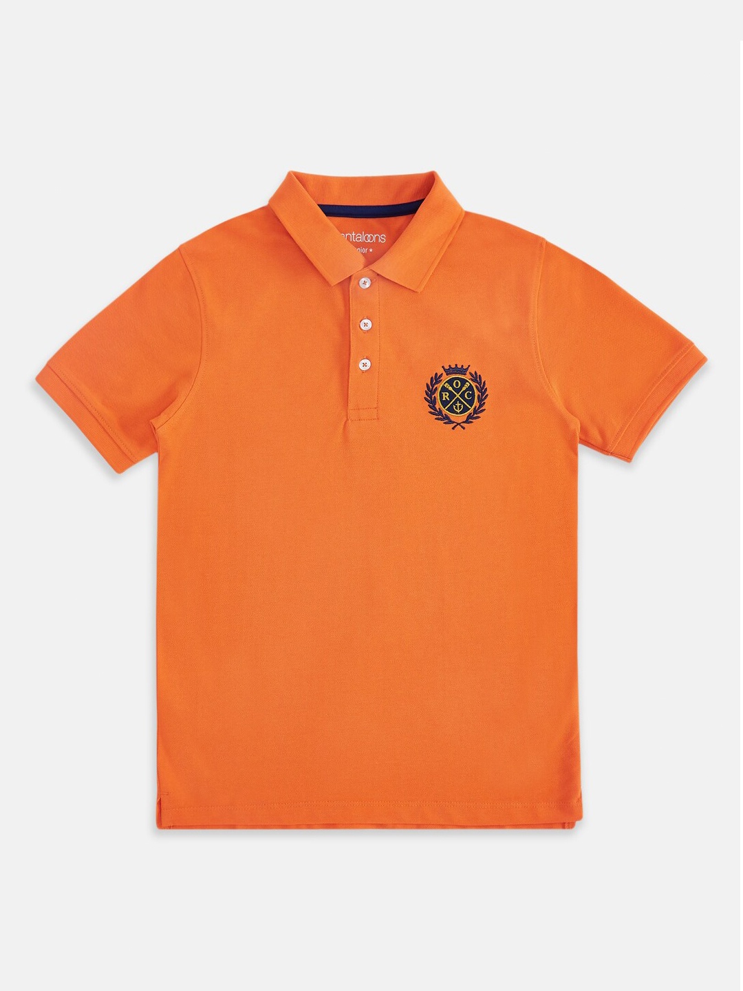 

Pantaloons Junior Boys Orange Polo Collar T-shirt