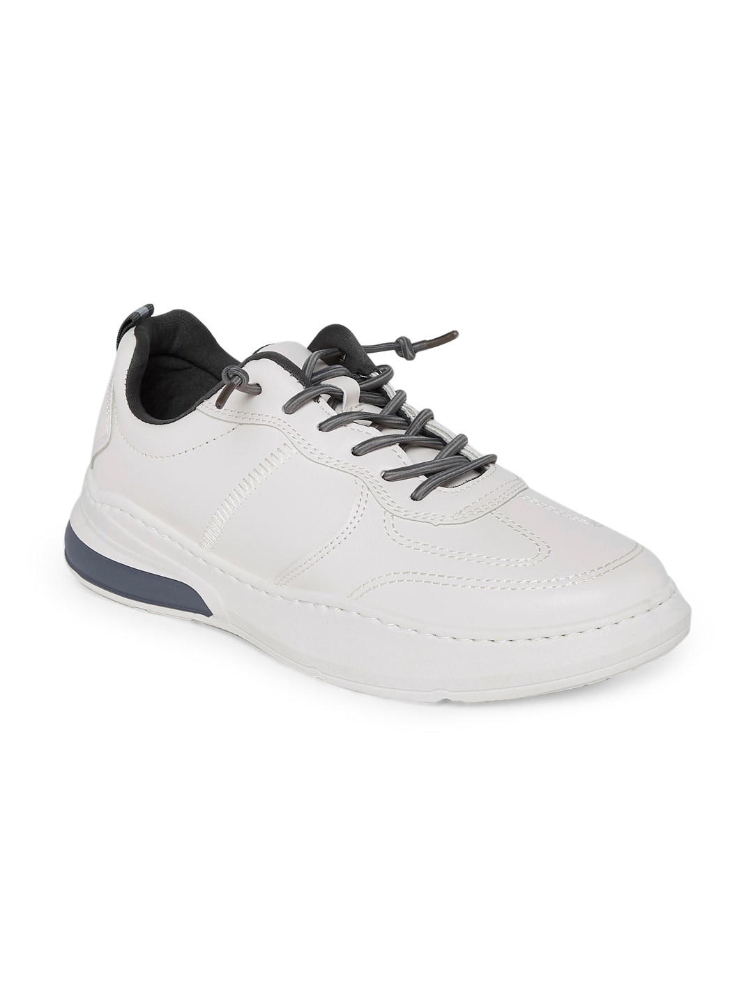 

Ajile by Pantaloons Men White Leather Walking Non-Marking Shoes