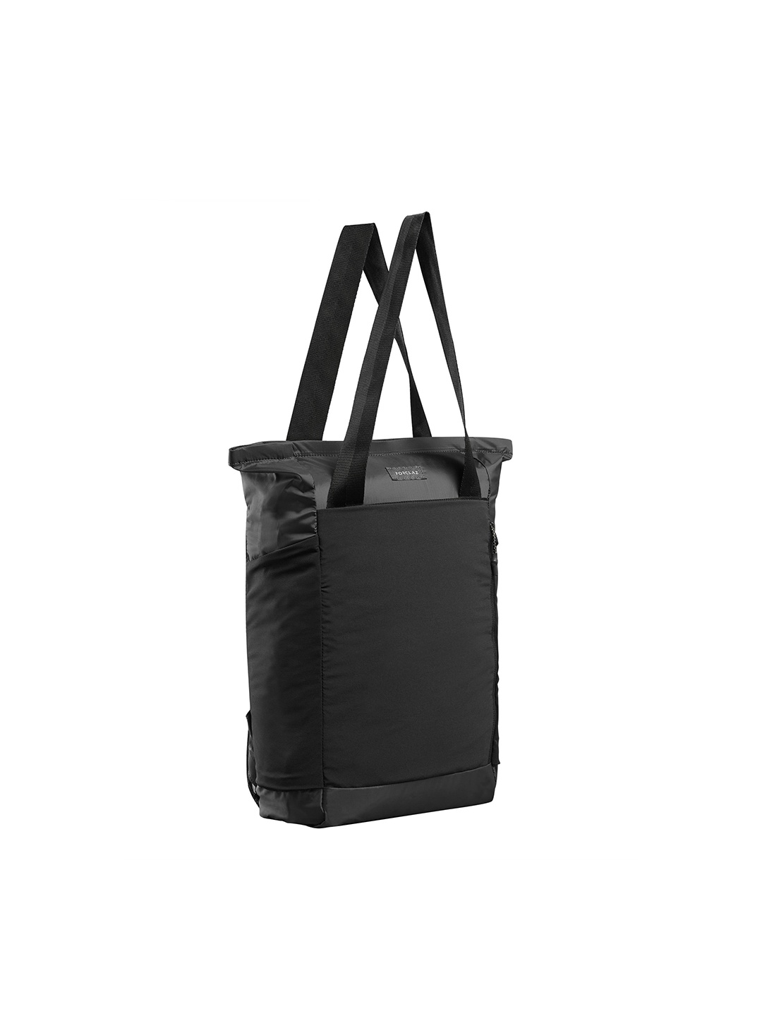 FORCLAZ By Decathlon Unisex Compact 2-In-1 Tote Bag, Black
