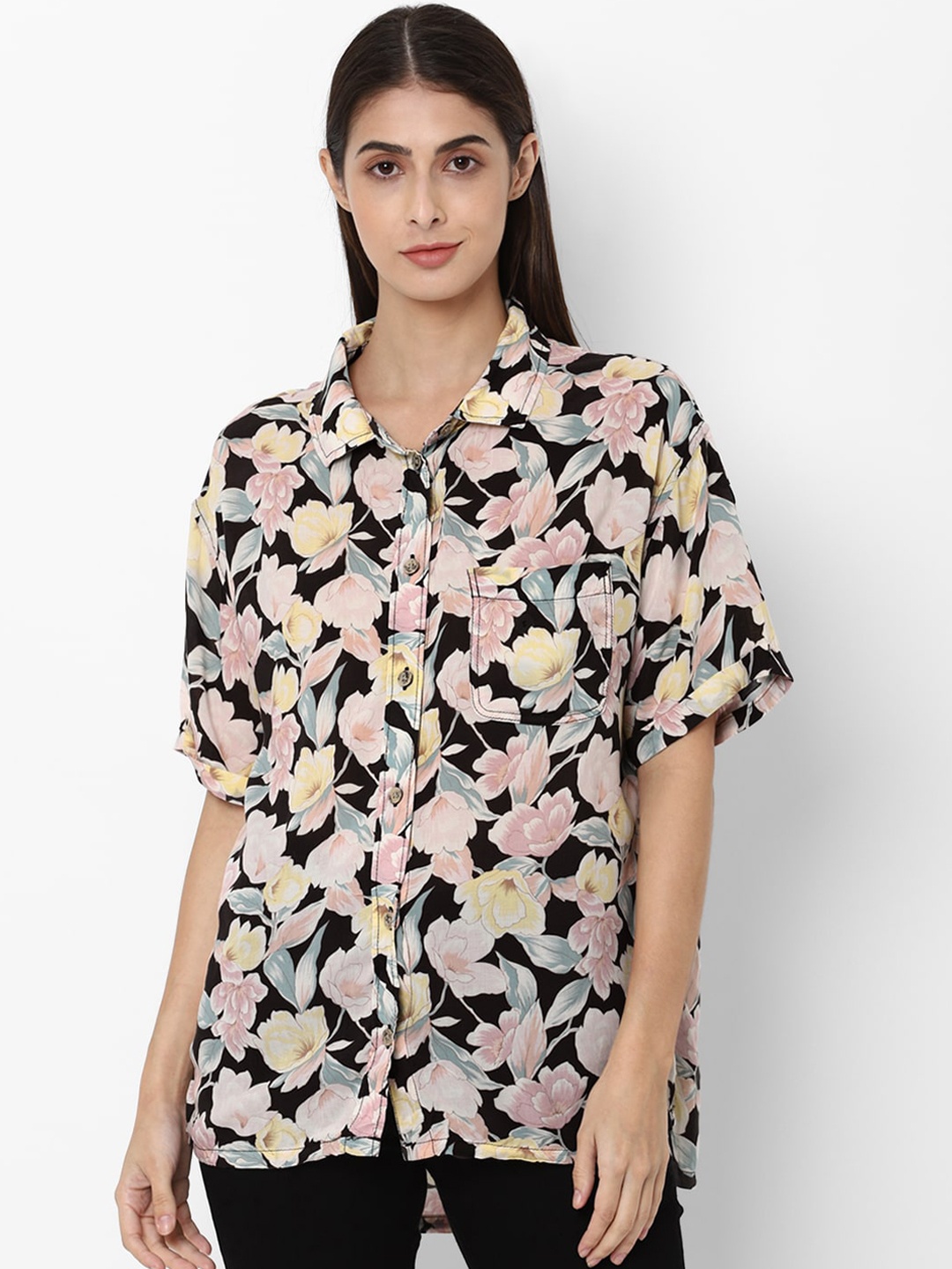

AMERICAN EAGLE OUTFITTERS Women Multi Floral Printed Casual Shirt