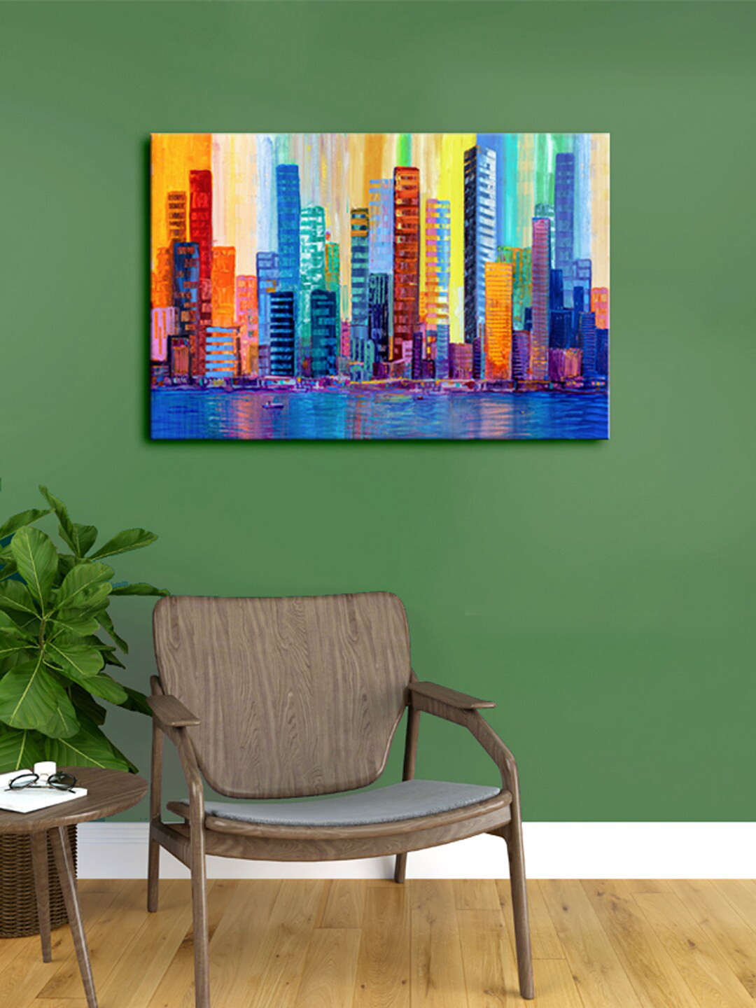 

999Store Multi Beautiful Building Art Framed Canvas Painting Wall Art