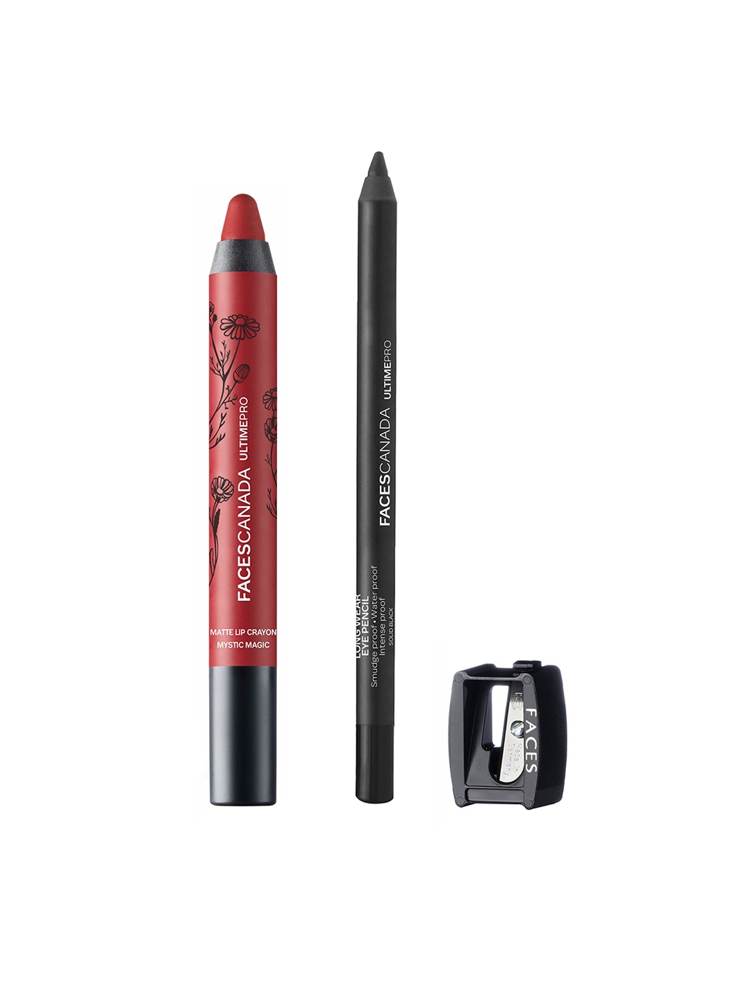 

FACES CANADA Mystic Magic Lip Crayon & Black Eye Pencil, Maroon