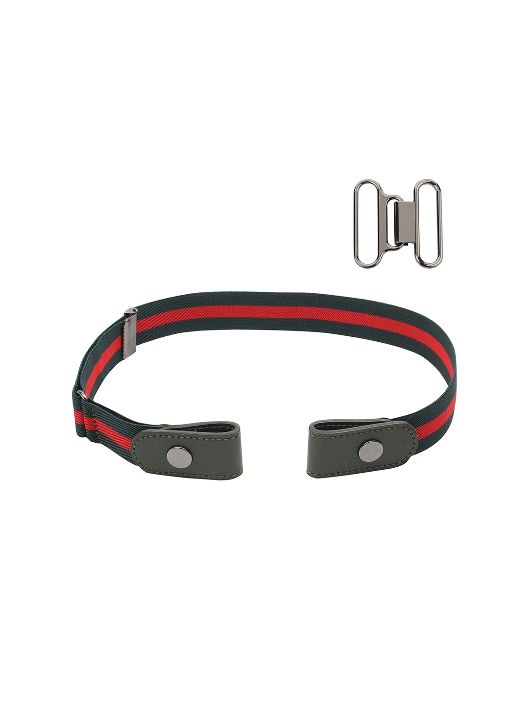 Kastner Unisex Green Striped Belt