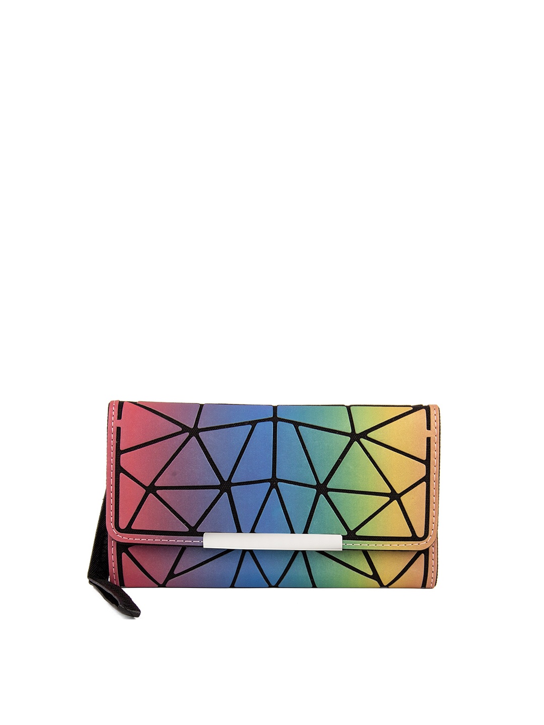 

BAOMI Geometric Range Assorted Color Soft One Size Clutch, Multi