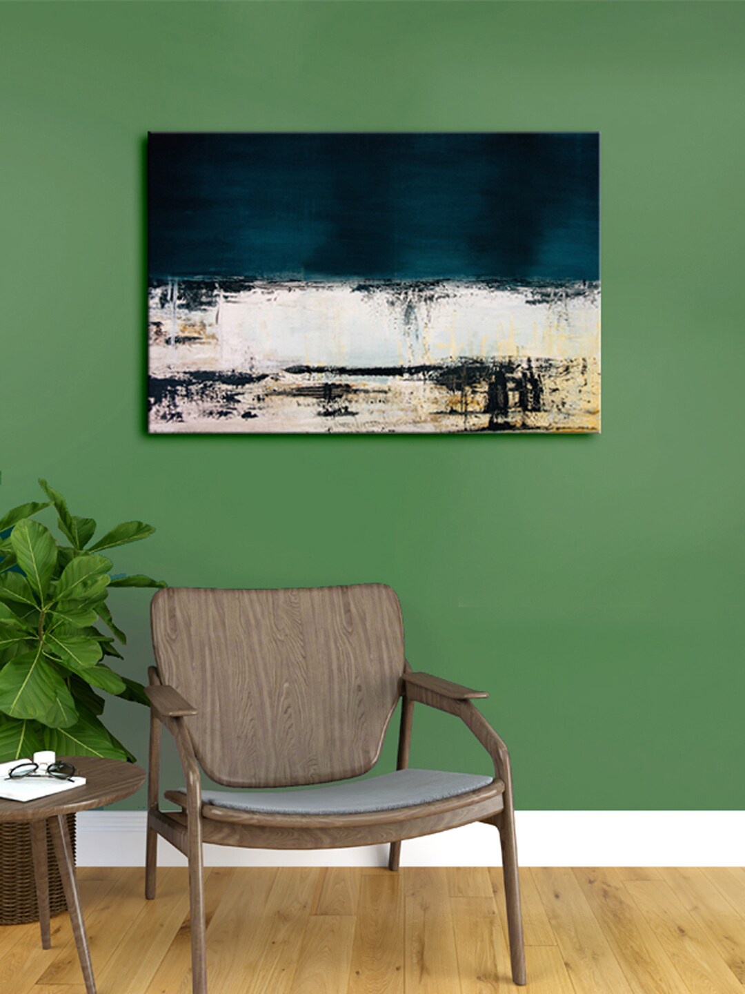 

999Store Multicoloured Abstract Canvas Framed Wall Art, Multi