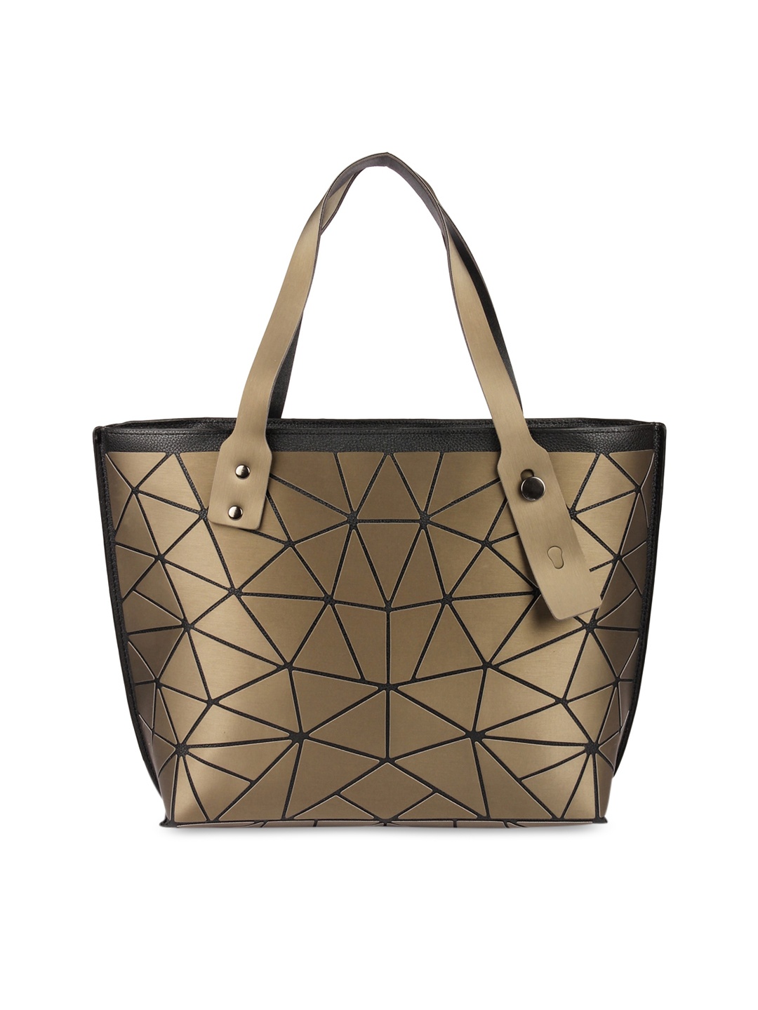 

BAOMI Geometric Tote Range Brown Color Soft One Size Handbag