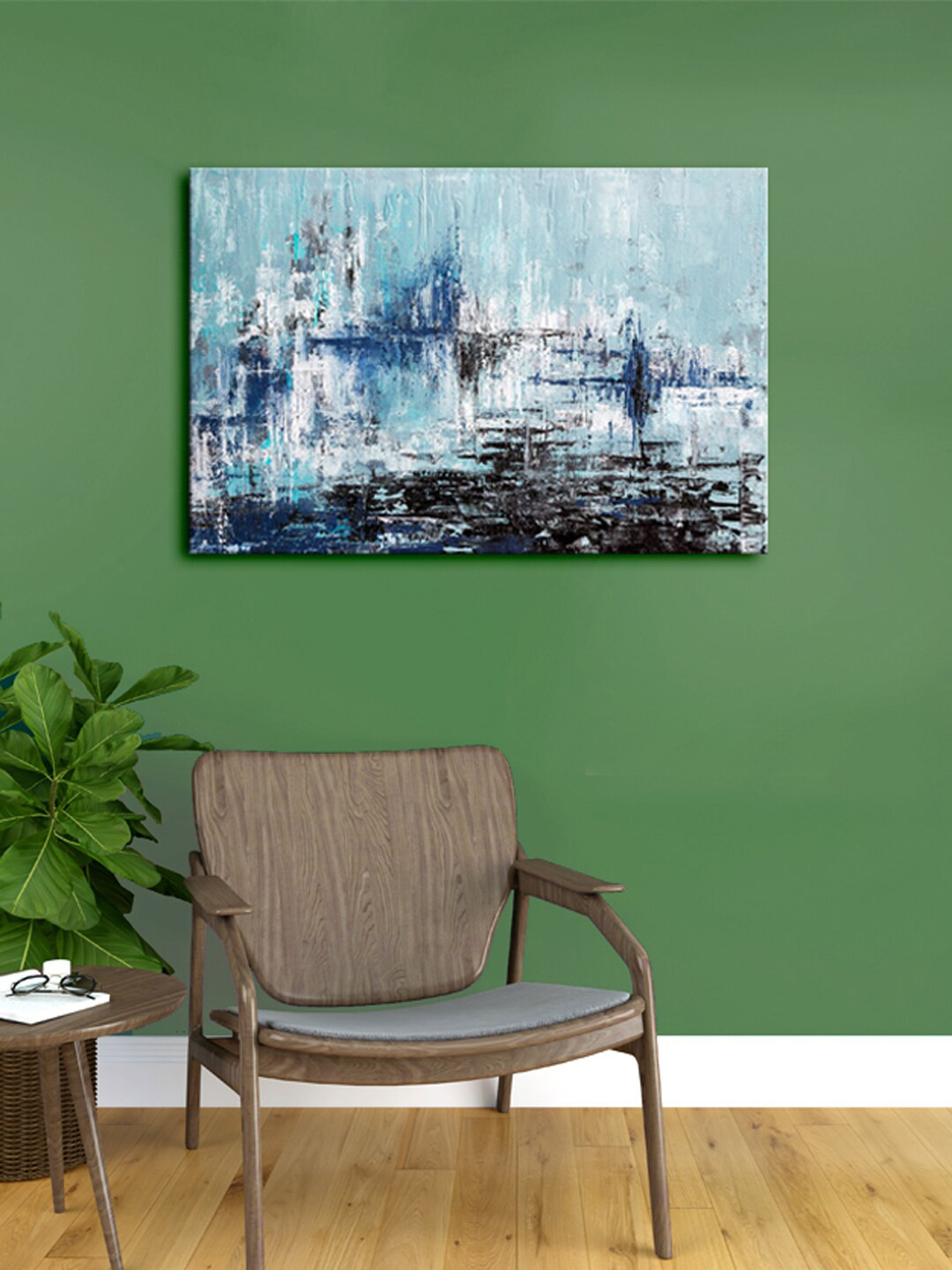 

999Store Multicoloured Abstract Modern Art Framed Canvas Painting, Multi