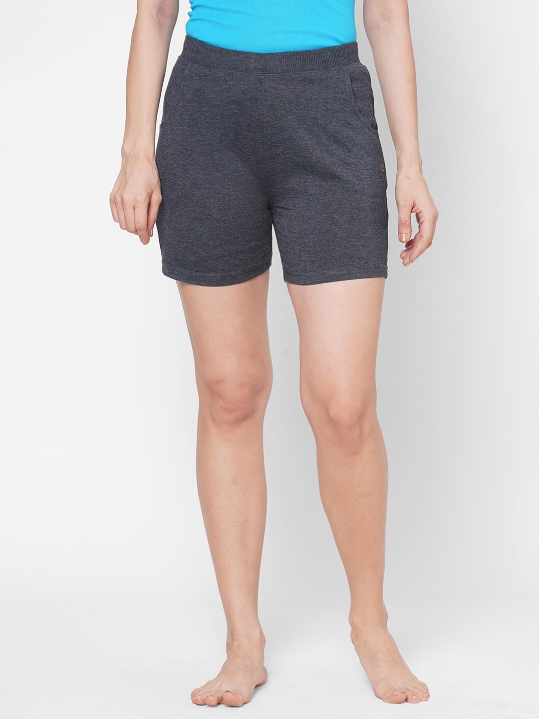 

Sweet Dreams Women Charcoal Cotton Lounge Shorts