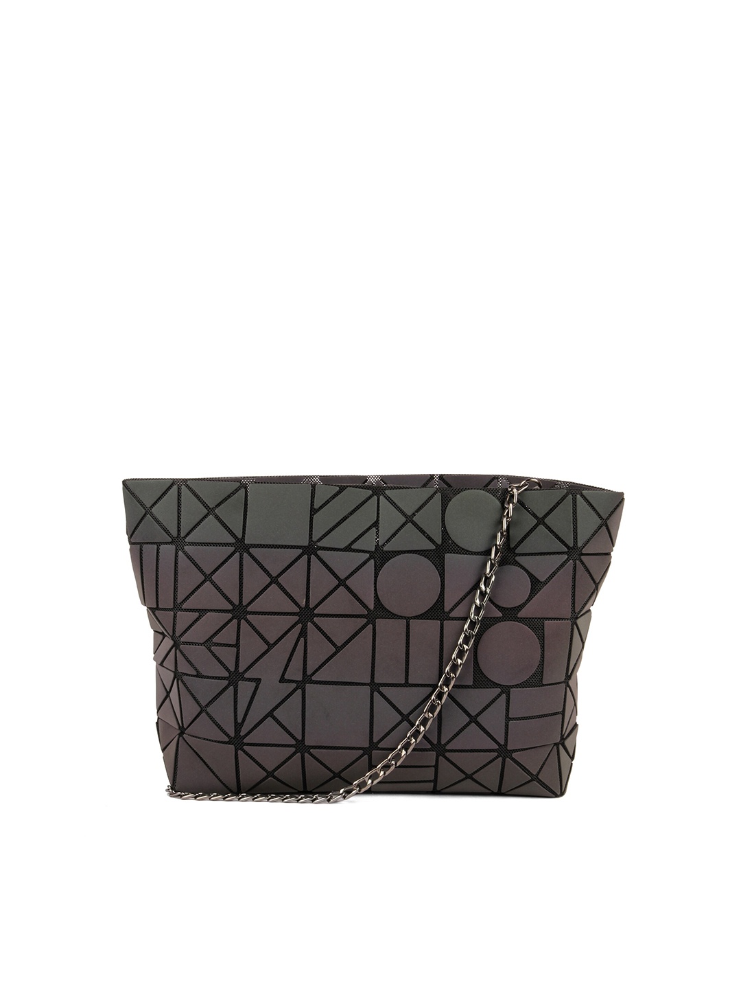 

BAOMI Geometric Sling Bag Range Grey Color Soft One Size Sling Bag