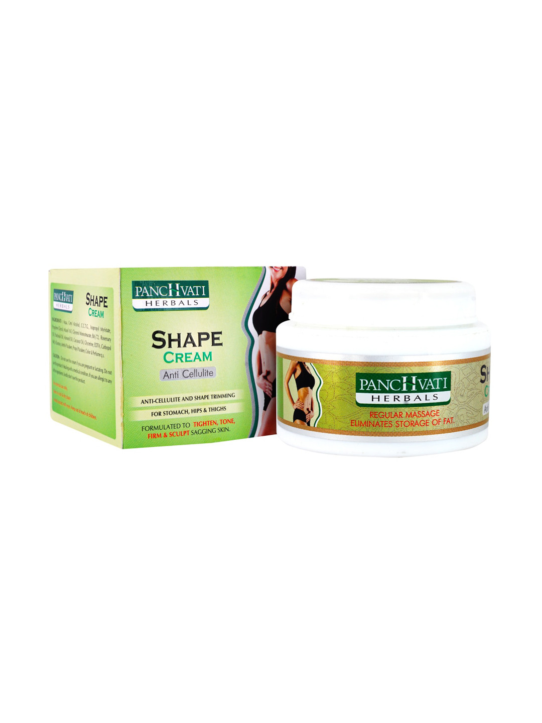 

PANCHVATI HERBALS Women Green Anti-Cellulite Shape Cream