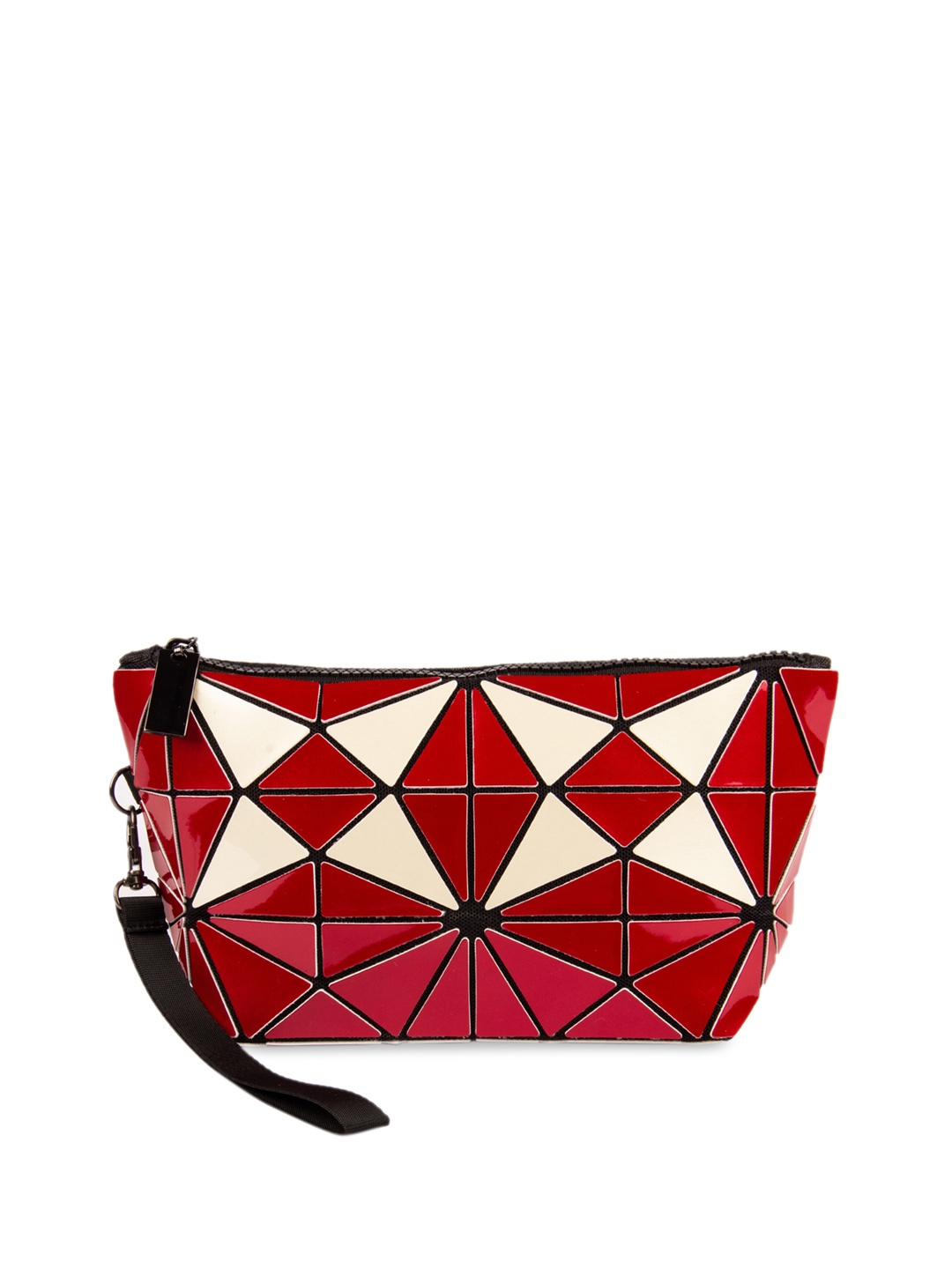 

BAOMI Geometric Cosmetic Pouch Range Assorted Color Soft Handbag, Multi