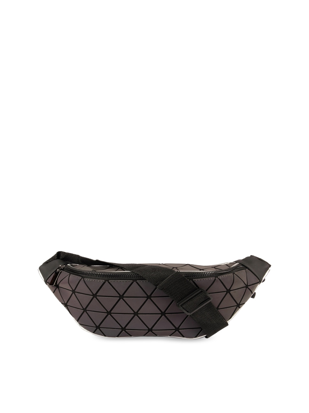 

BAOMI Geometric Waist Pouch Range Grey Color Soft One Size Pouch