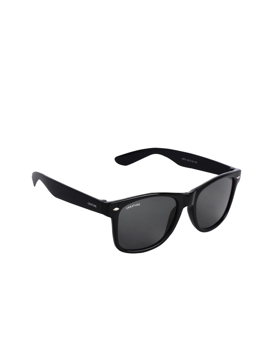 

Creature Unisex Black Lens & Black Aviator Sunglasses with UV Protected Lens