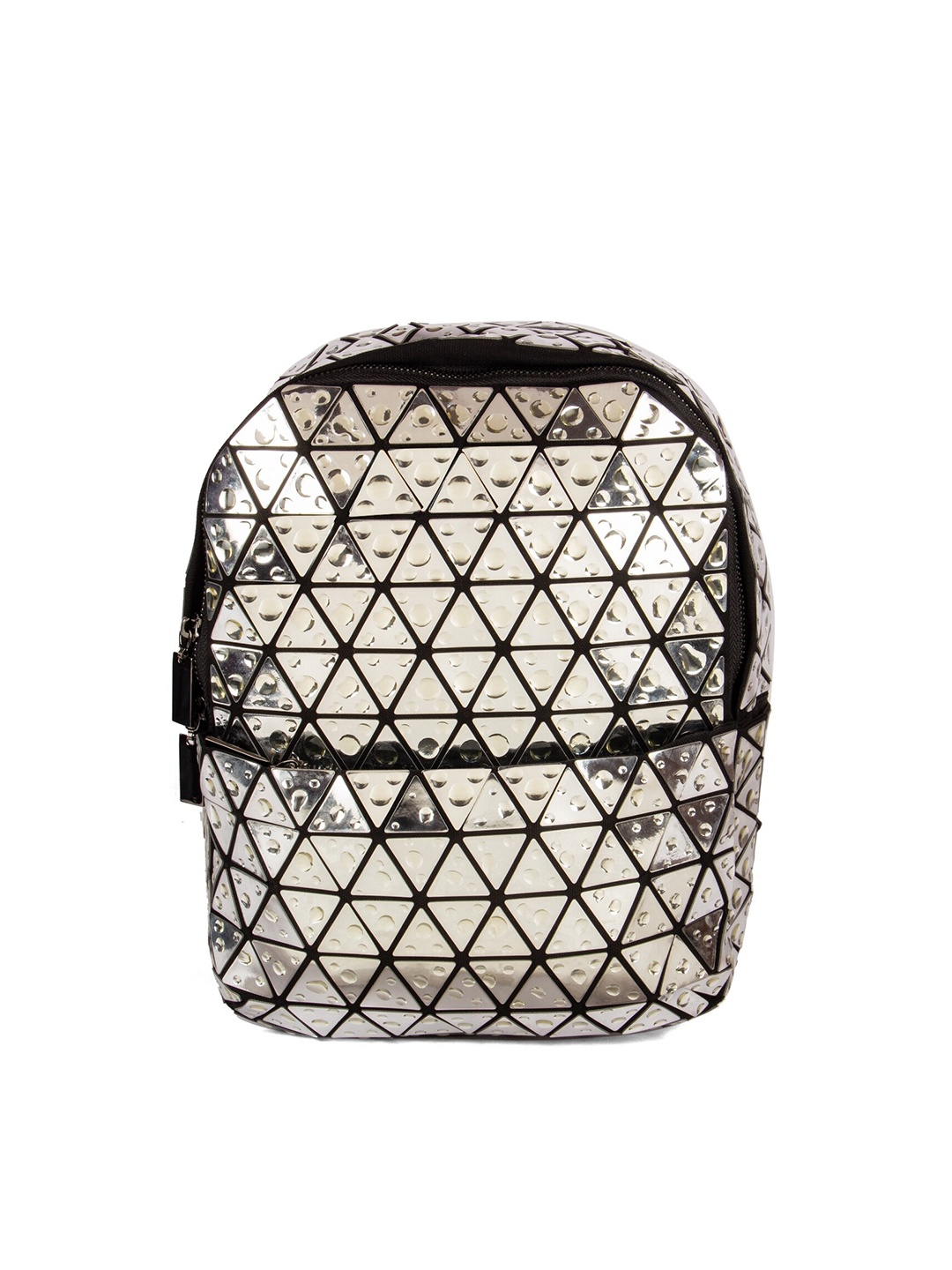 

BAOMI Geometric Range Silver Color Soft One Size Backpack