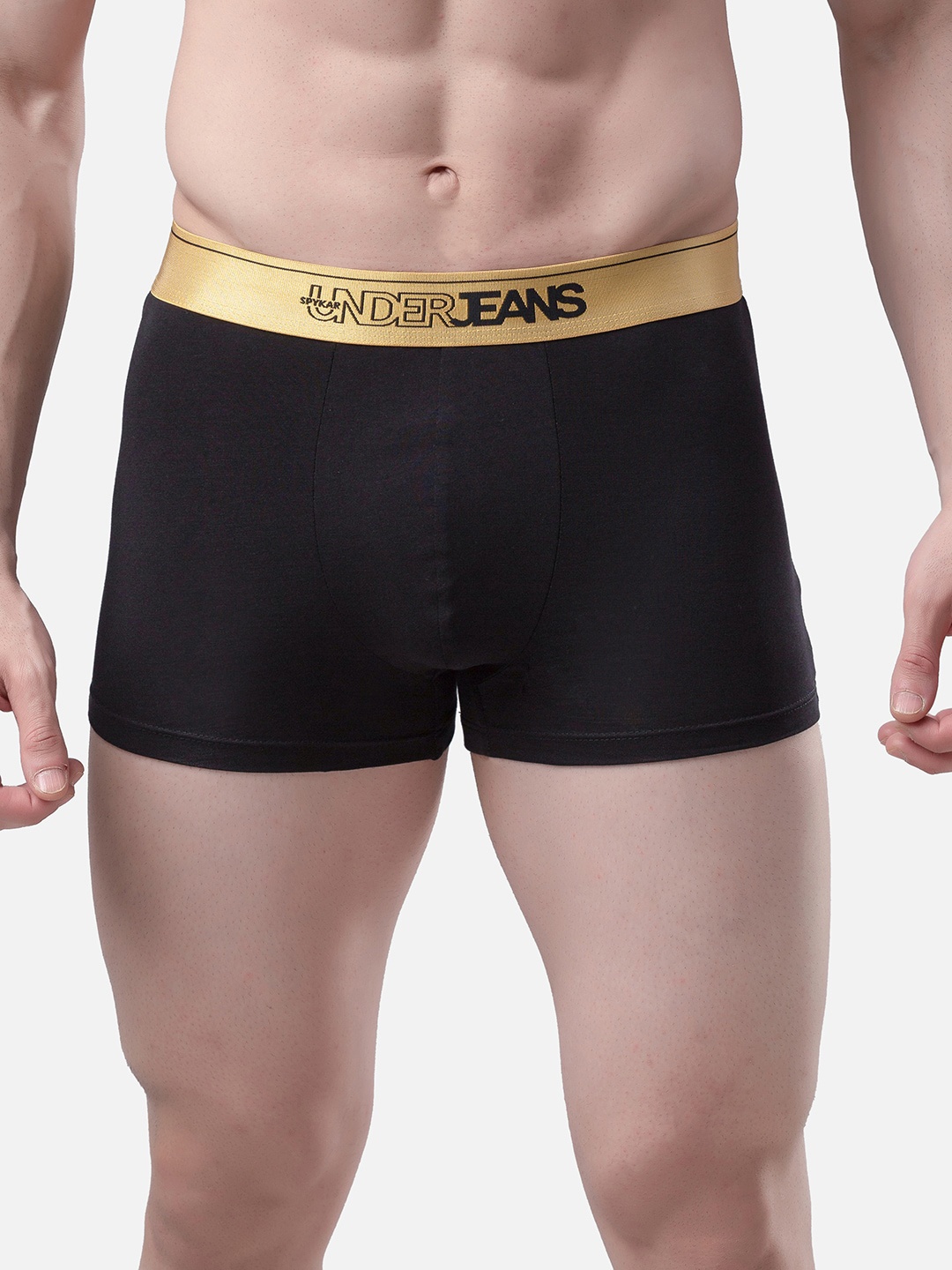 

UnderJeans by Spykar Men Black Solid Trunk UJMTRPTS042