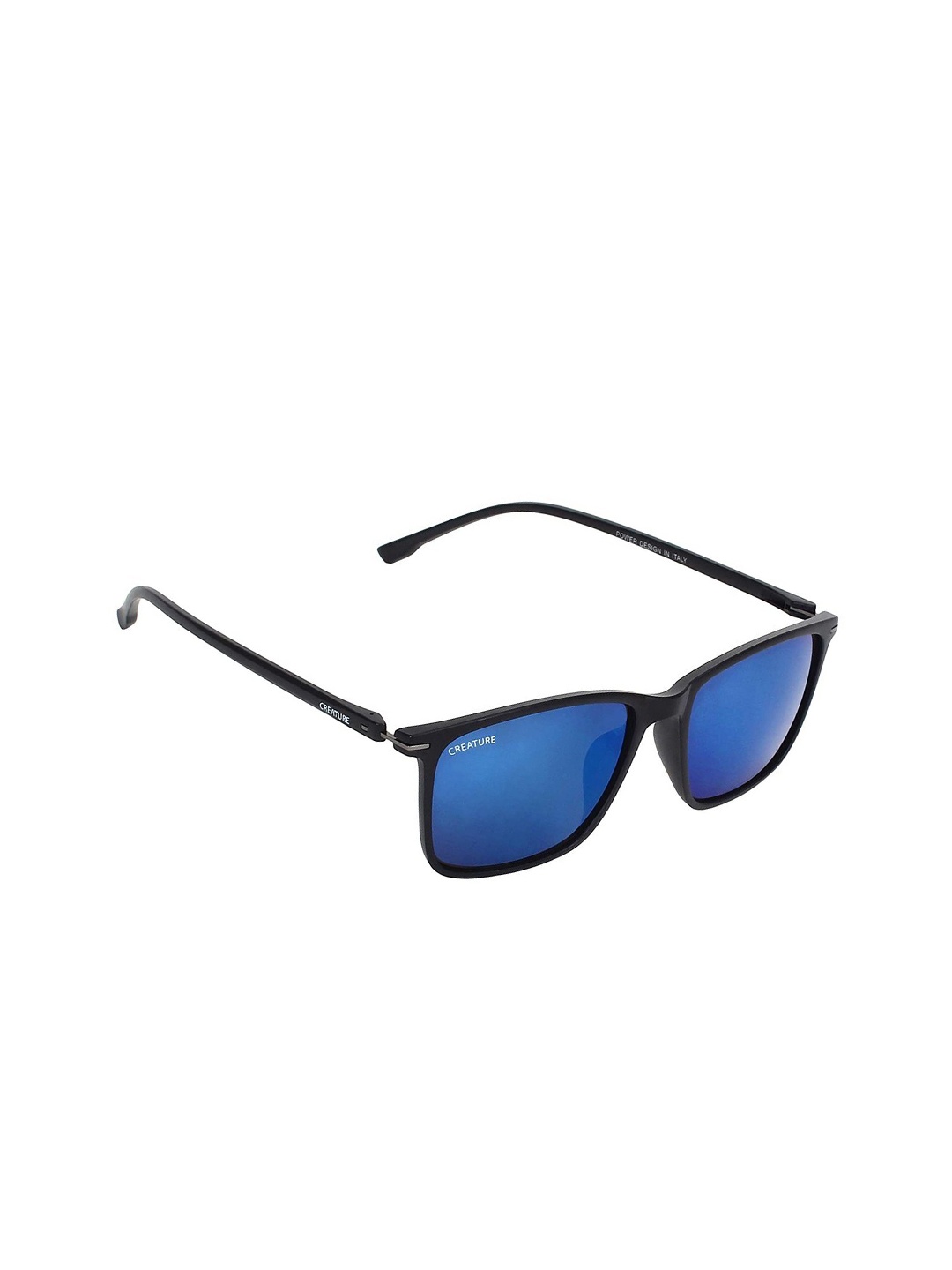 

Creature Unisex Blue Lens & Black Wayfarer Sunglass with UV Protected Lens - PWRS-001
