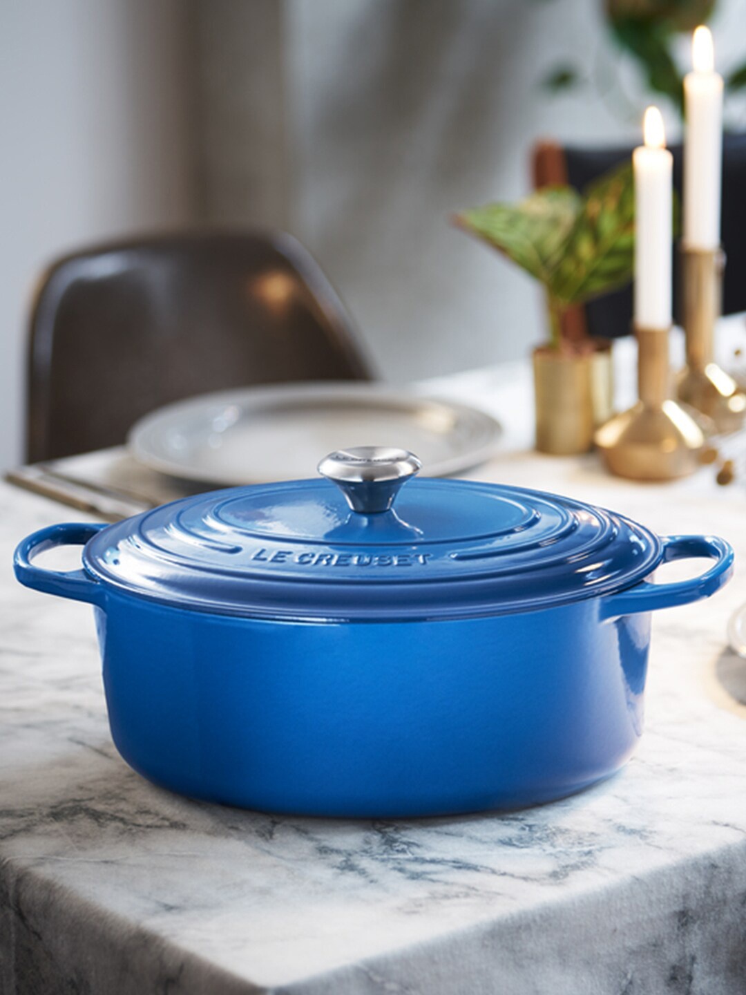 

Le Creuset Blue Signature Round Casserole