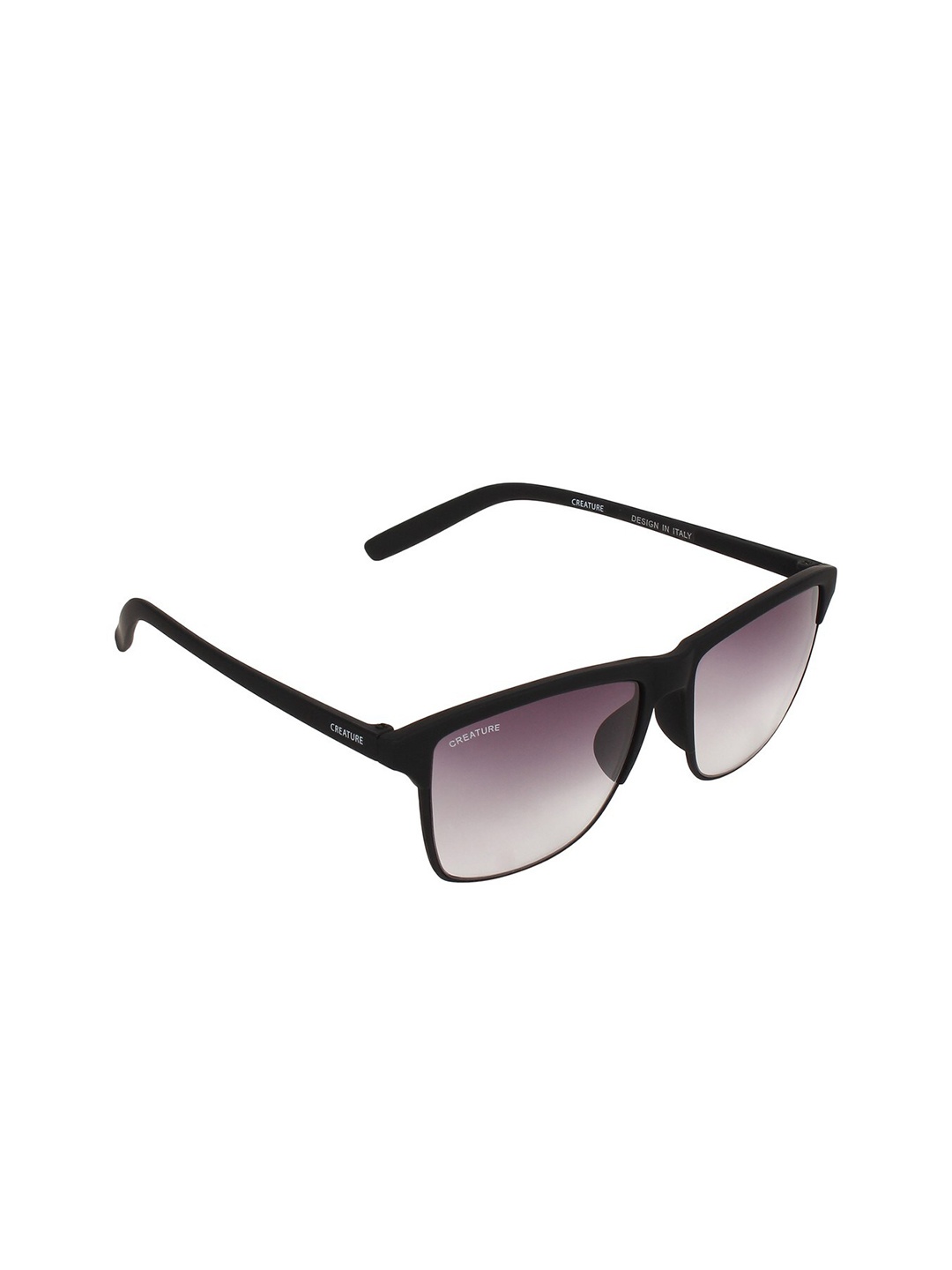 

Creature Unisex Purple Lens & Black Wayfarer Sunglasses with UV Protected Lens