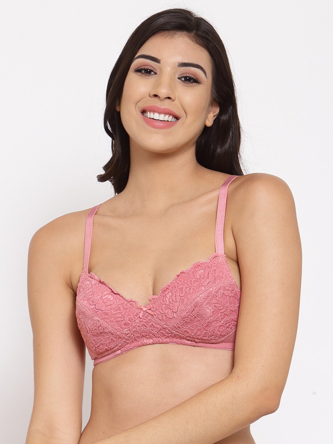 

Inner Sense Mauve Abstract Full Coverage Lightly Padded Everyday Bra