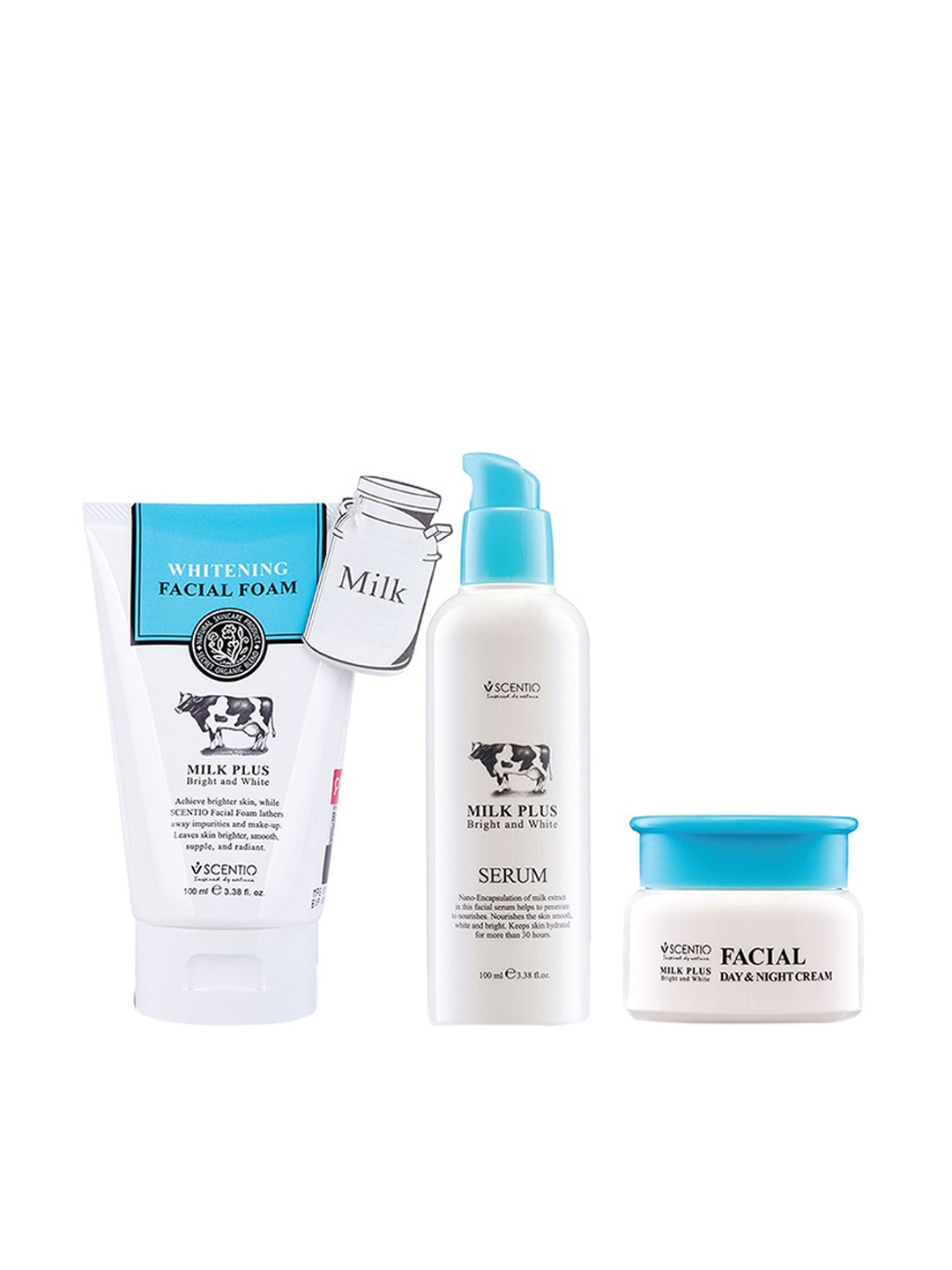 

BEAUTY BUFFET Scentio Whitening Milk Plus Cleansing Toning Moisturizing Kit, Na
