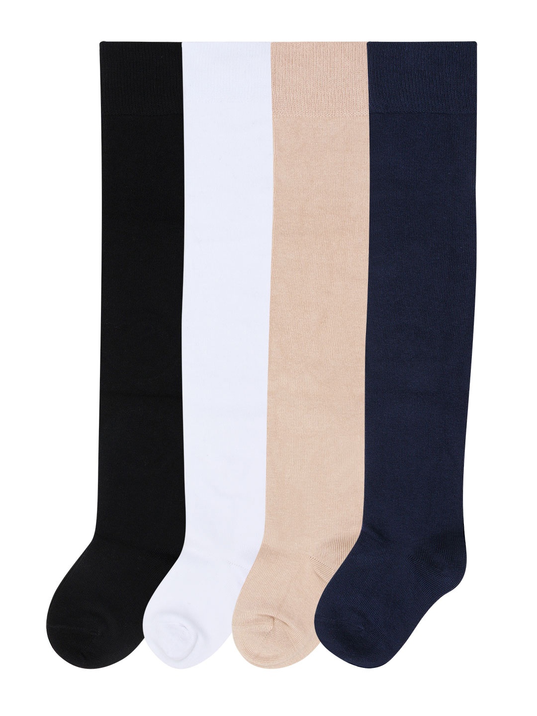 

Bonjour Girls Pack Of 4 Assorted Knee High Multi-colored Stockings 11-13 Years