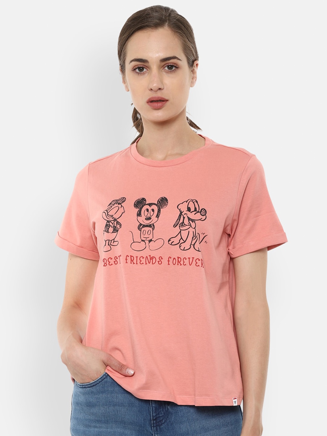 

Van Heusen Woman Peach Regular Top