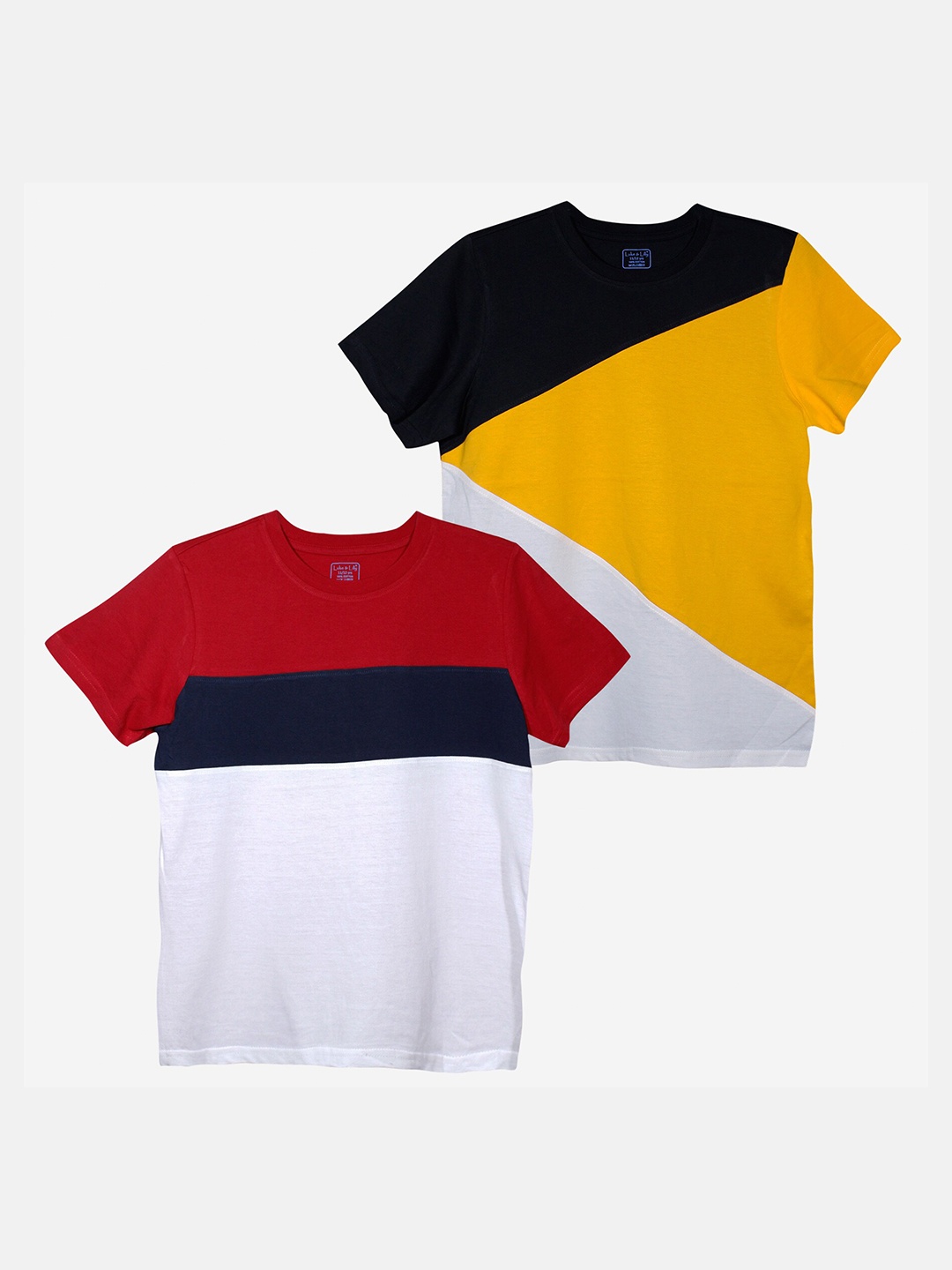 

Luke & Lilly Boys Pack Of 2 Multicoloured Colourblocked T-shirts, Multi