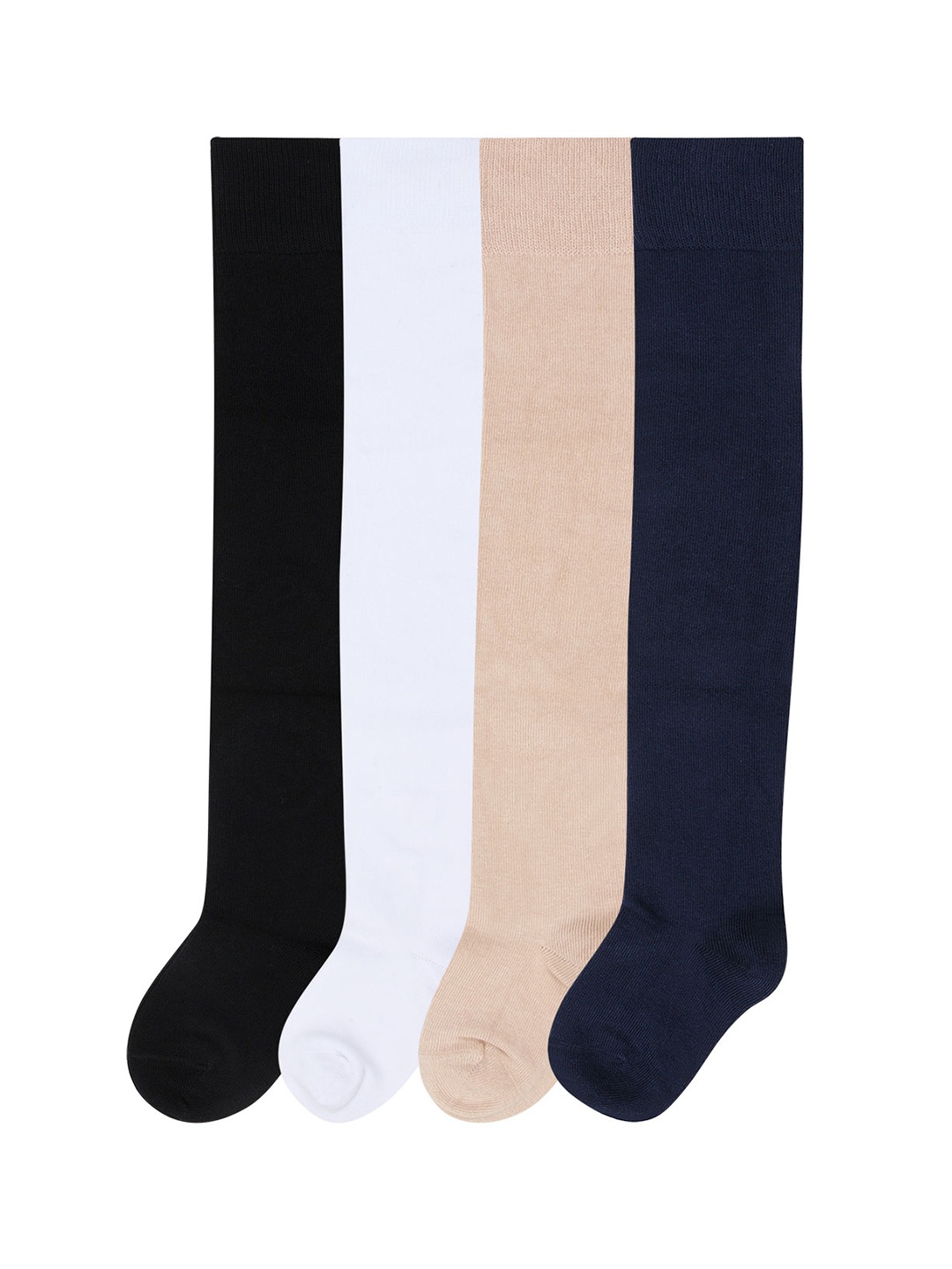 Bonjour Girls Pack Of 4 Assorted Knee High Stockings