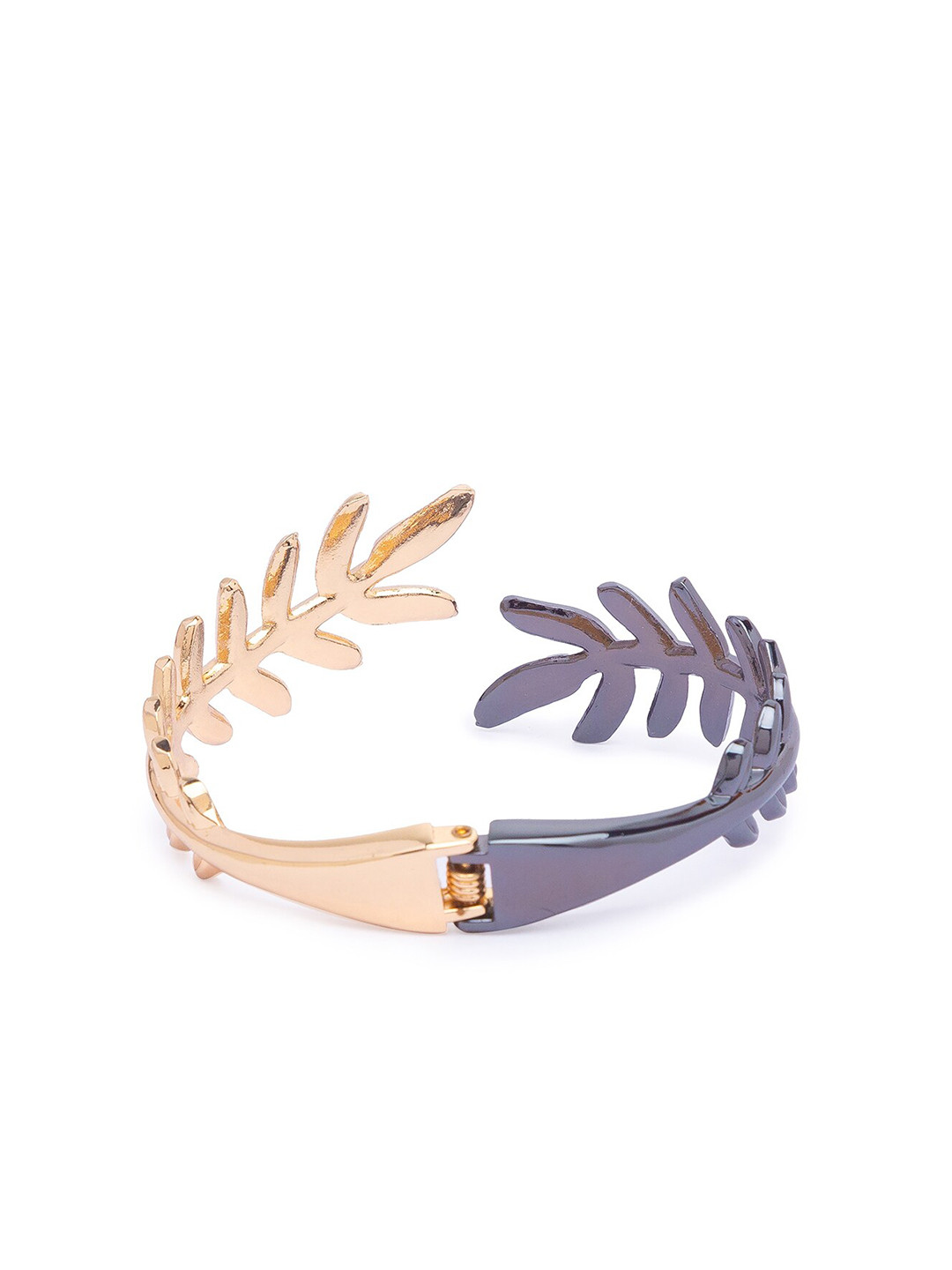 

Globus Women Gold & Grey Gold-Plated Cuff Bracelet