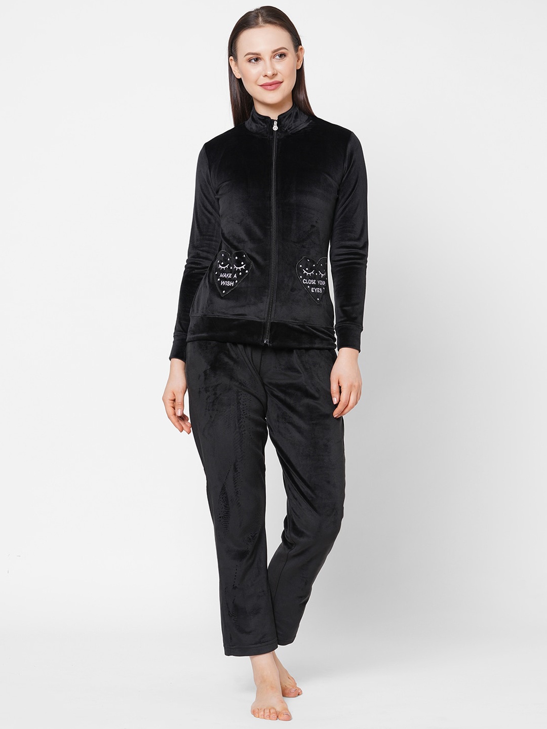 Sweet Dreams Women Black Night suit