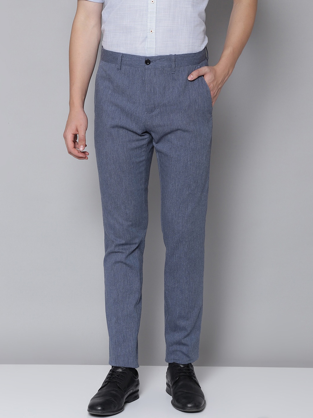 

GANT Men Blue Slim Fit Regular Trousers Regular Trousers