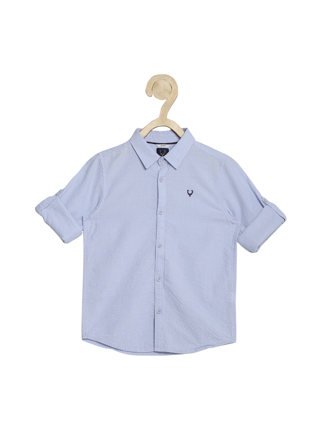 

Allen Solly Junior Boys Blue Slim Fit Striped Casual Shirt