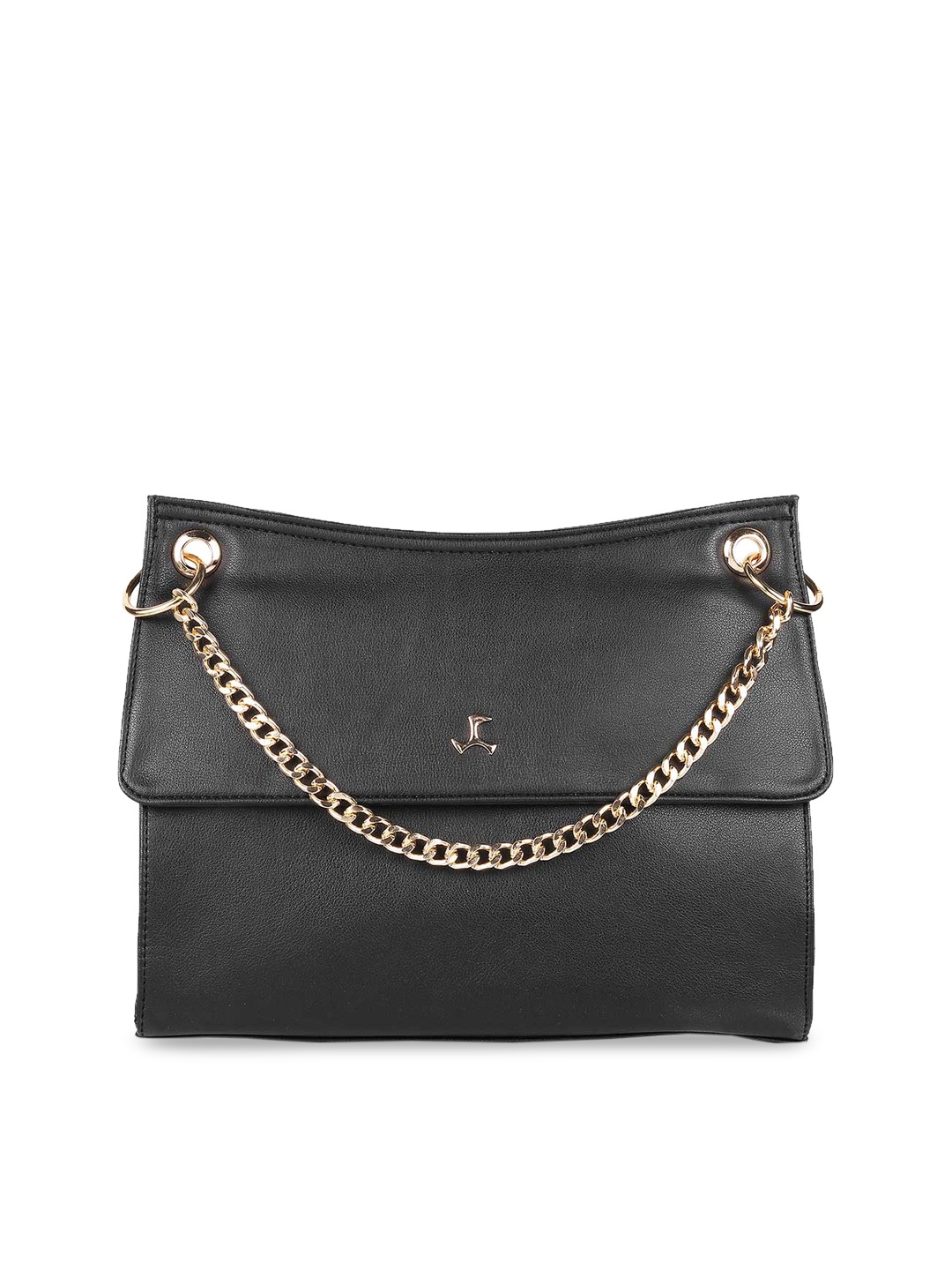 

Mochi Black PU Structured Shoulder Bag